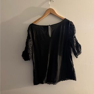 American Eagle Outfitters Elegant Lacey Grey Blouse